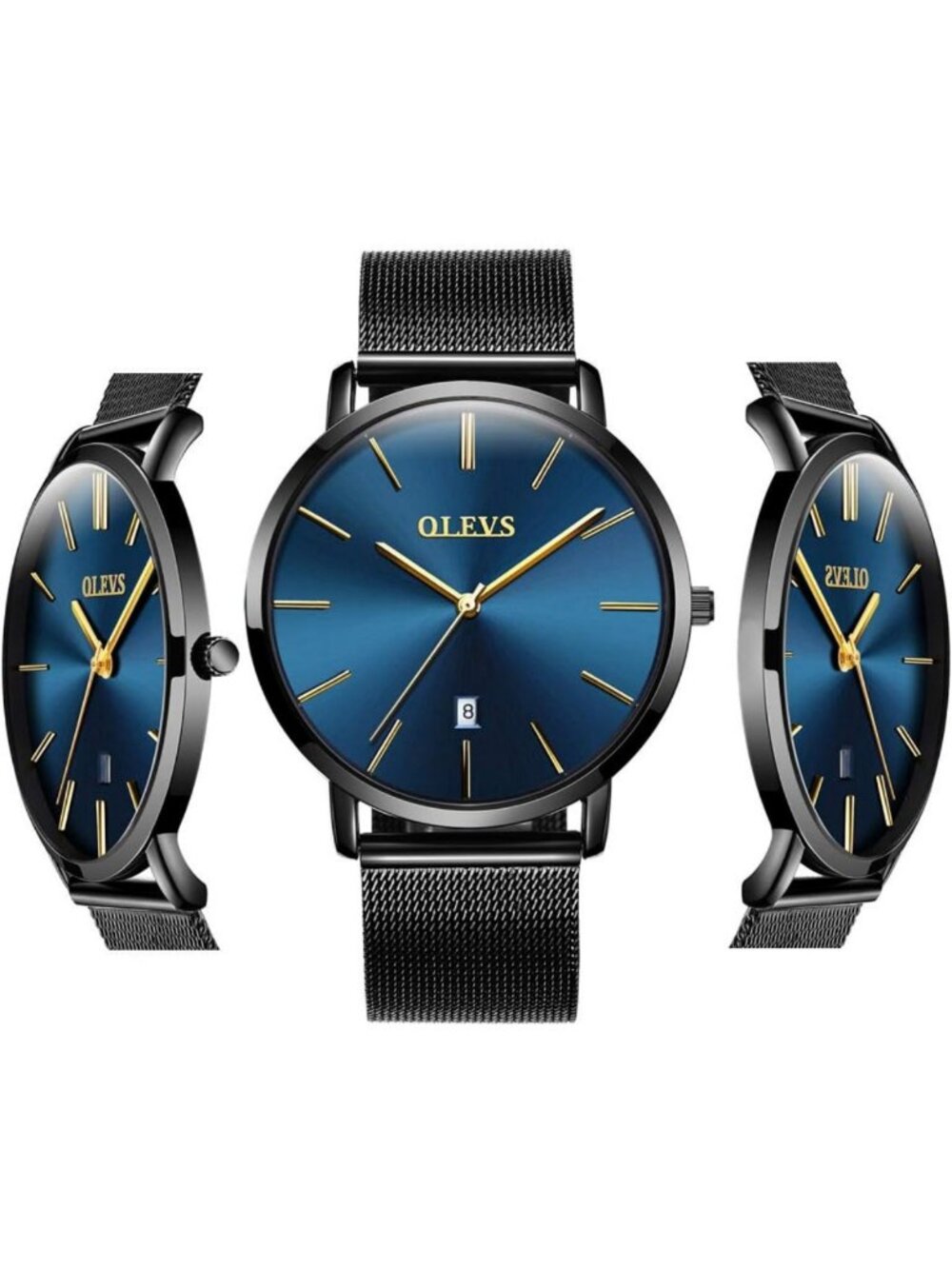 Stylish Men's Analog Quartz Watch - Stainless Steel, Waterproof, Calendar